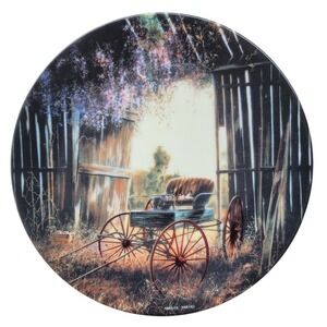 W.S. George The Spring Buggy Plate Maurice Harvey 1989 New Country Nostalgia COA